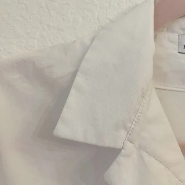 Mabel Frost Tanvi Top Button Up Shirt S Cropped Boxy Oversized Minimalist Spain - Image 9