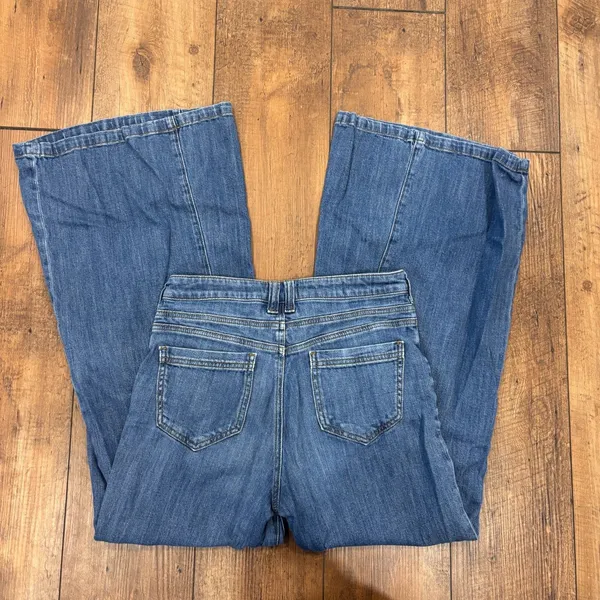 Anthropologie Pilcro High-Rise Wide-Leg Soft Trouser Jeans Size 27 Boho Festival - Image 4