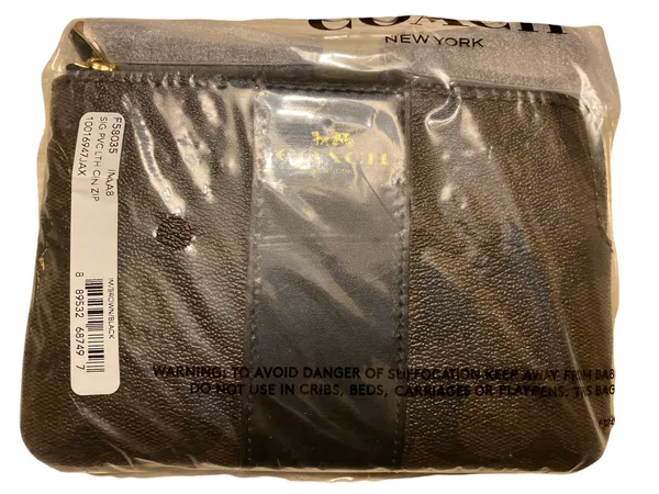 Coach NWT Corner Zip Wristlet In Signature Canvas - Image 3