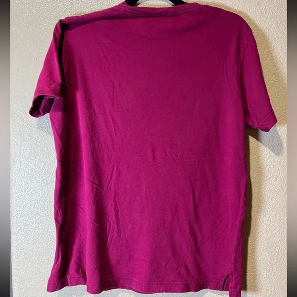 Victorias Secret Pink Rare Bling Campus "Love Pink" Scoopneck/Crew Teeshirt‎ Xs - Image 5
