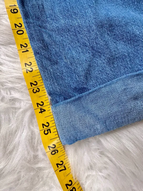 KanCan Size 15/31 High Cuffed Wide Leg Distressed Jeans (slight crop) - Image 10