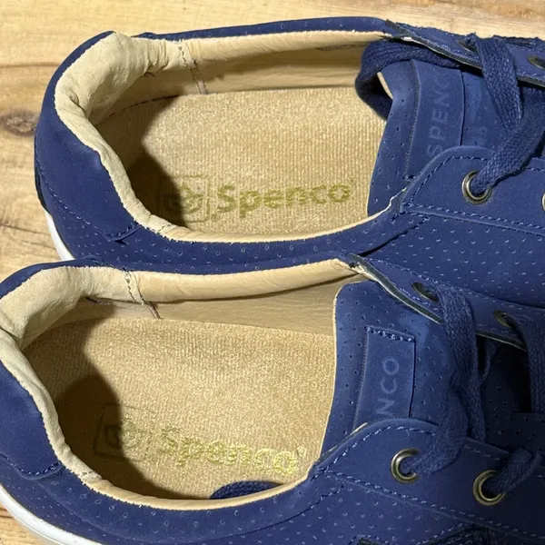 Spenco Blue Suede sneakers‎ Size 9.5B A46 - Image 9