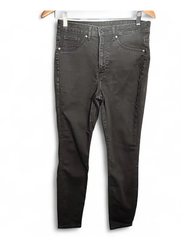 H&M Women’s Ultra High Waist Ankle Length Black Curvy Jeggings Size US 8/UK 12 - Image 2