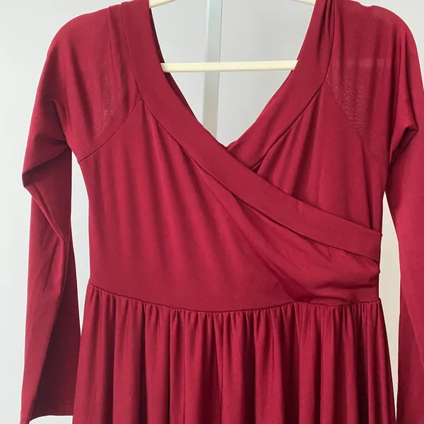 Witchy Burgundy sz S Maxi Oversized Dress Goth Moody Feminine Whimsigoth‎ Witchy - Image 4