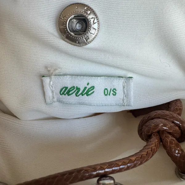 Aerie Sherpa Fleece Crossbody Bag –‎ Cream Shearling Style O/S Boho preppy - Image 4