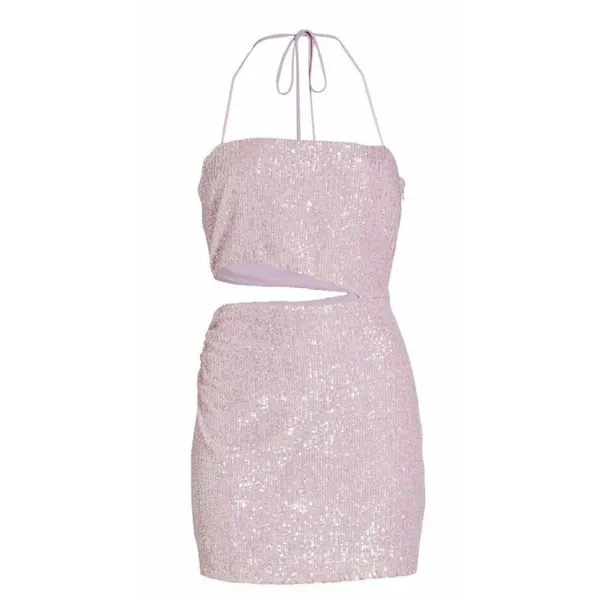 Amanda Uprichard Women’s Sequin Cut Out Mini Dress‎ M $246 - Image 3