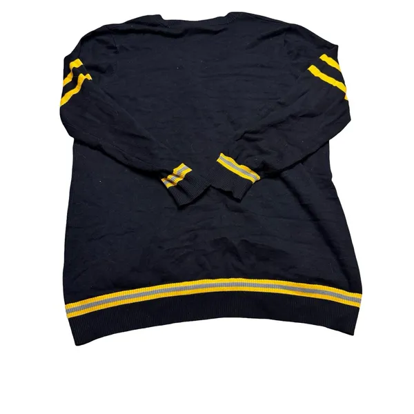✨🖤 Harry Potter Hufflepuff Crest‎ Black Button Cardigan Sweater XL 🖤✨ - Image 3