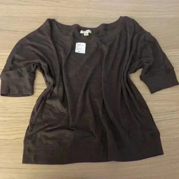 🆕Artisan Plus-size Basic 3/4 Sleeve Brown Knit Top 3X🆕 - Image 2