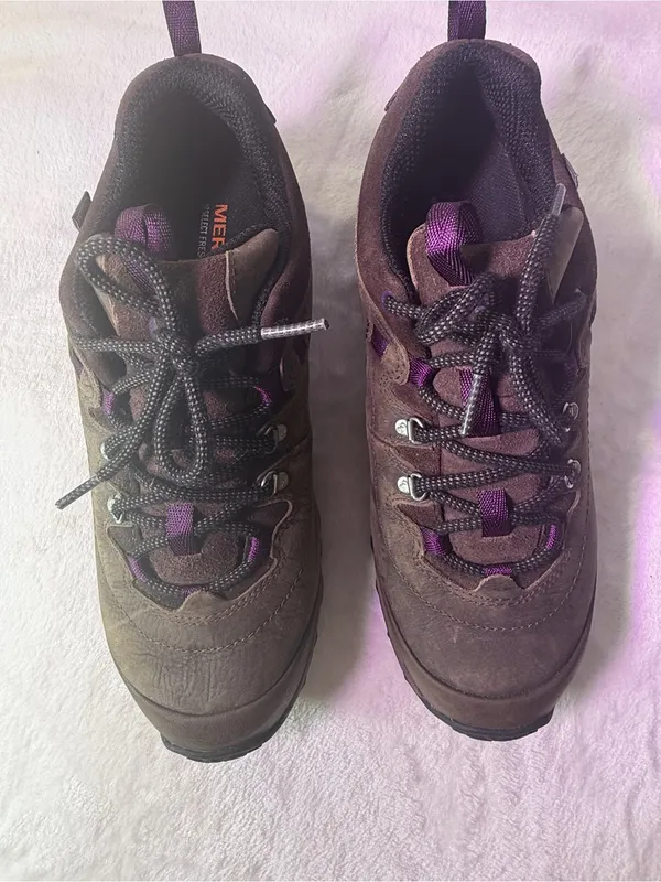 Merrell Brown with Purple Accent Women's Trail Shoe - Image 4