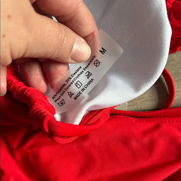 SHEIN Bold Red Bikini Set - Image 6