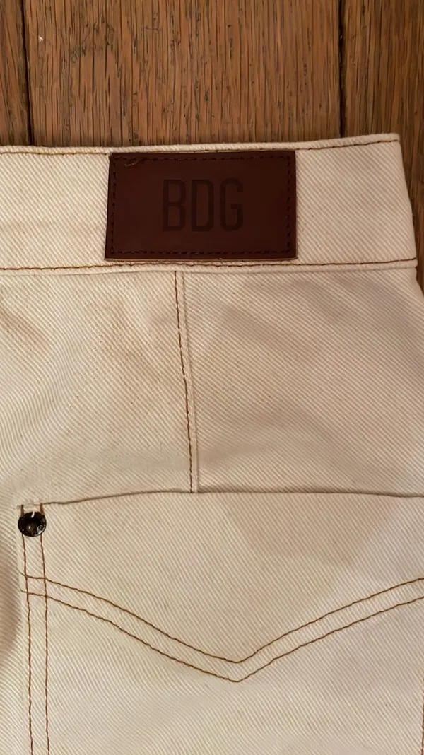 Cream Denim Pants - Image 2