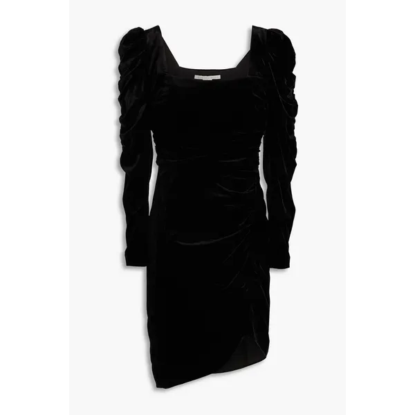 Veronica Beard Toki Black Velvet Long Sleeve Mini Dress Women’s Size 4 - Image 3