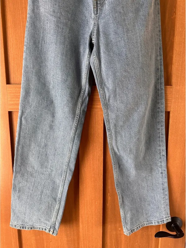 Everlane The Way High Jean Straight Organic Cotton Light Wash Women’s size 27 R - Image 3