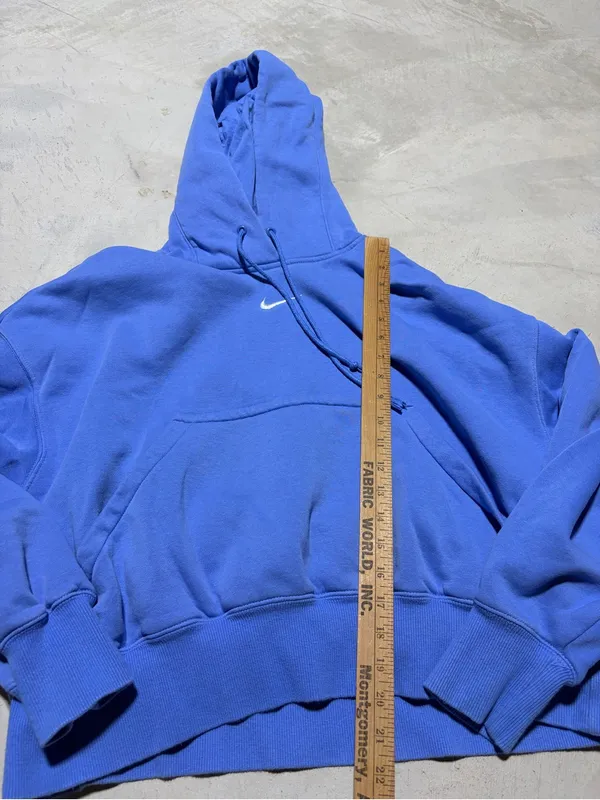 Nike blue Women's Hooded Pullover Sweatshirt XS - Image 4