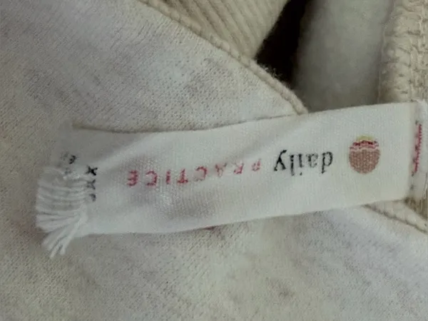 Daily Practice Anthropologie Women’s XXS Beige Funnel Neck Side Tie Sweatshirt - Image 7