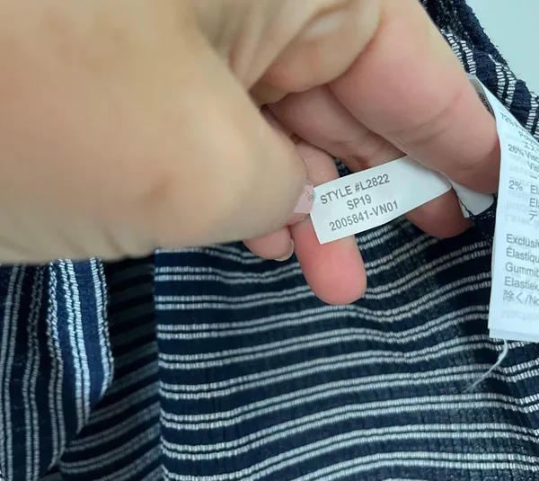 Madewell Texture & Thread Smocked Peplum Tank Top in Stripe - Image 8