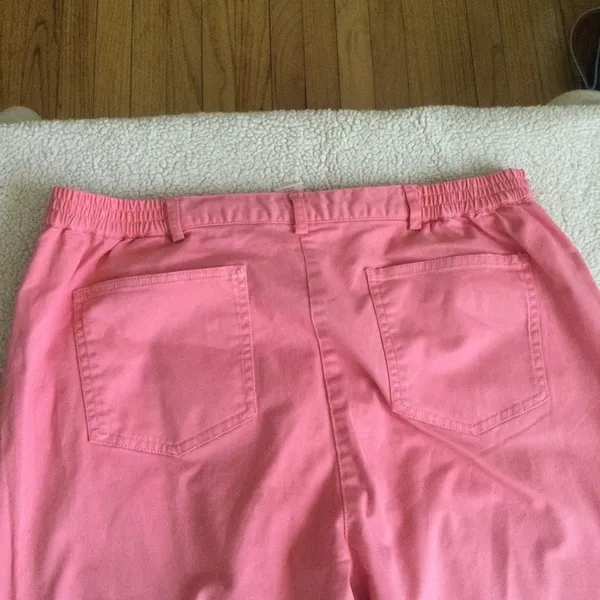 Colored Jeans Stretch High Rise Salmon Pink - Sz 12 - Image 3