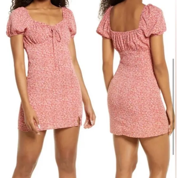 BP Ditsy Floral Mini Dress - Image 3