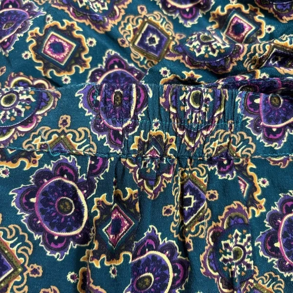 Melrose Studio Maxi Skirt Vintage Side Button Closure Size 12 Paisley Geometric - Image 7