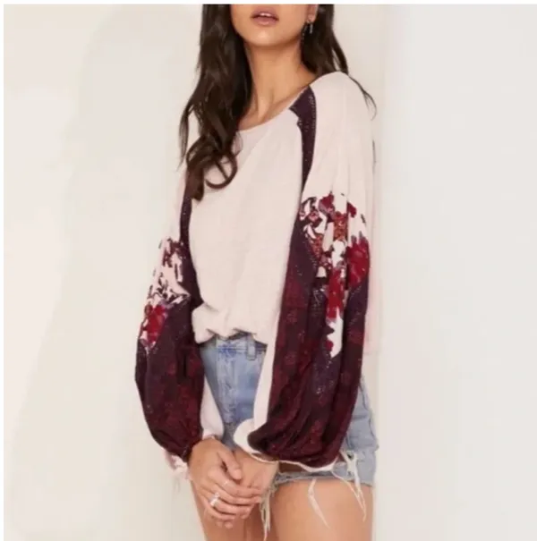 Free People Long Sleeve Balloon blouse - Image 2