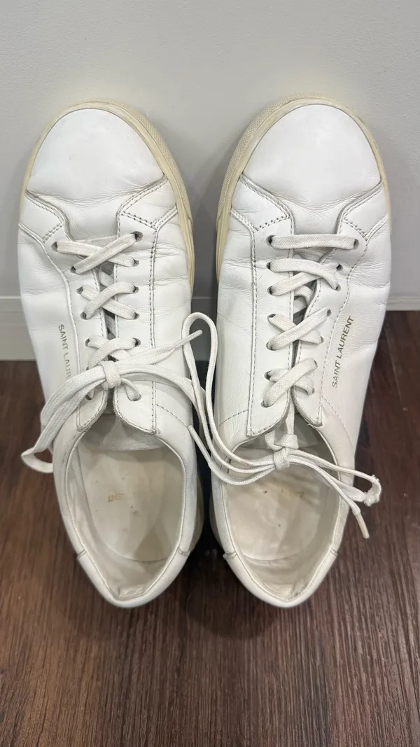 Saint Laurent low-top sneakers white sz 39 - Image 7