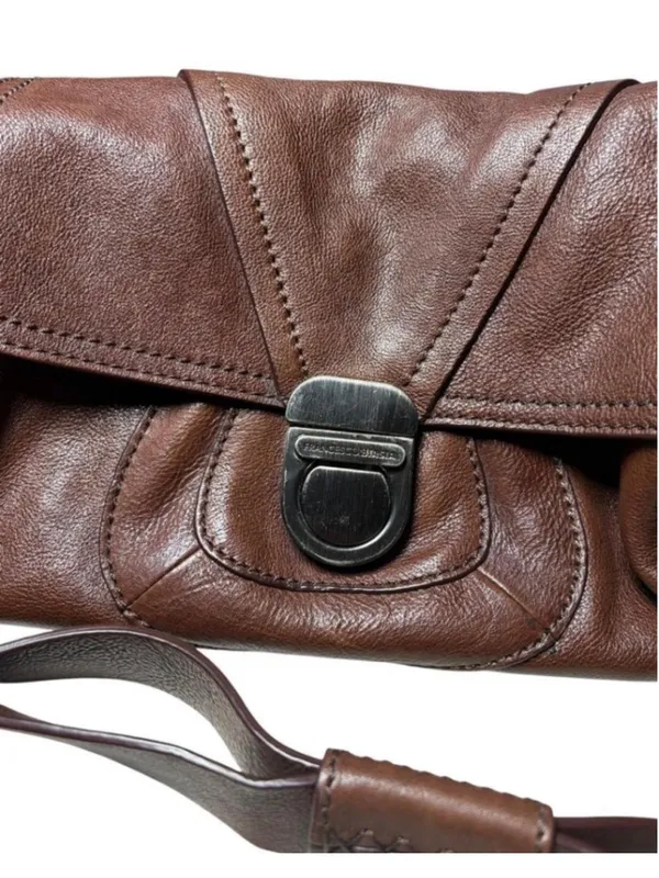 🤎 VINTAGE Y2K GRAIL Francesco Biasia Italian Leather Baguette Bag - Image 5