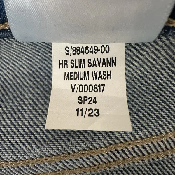Banana Republic Womens Size 31 Blue Medium Wash High-Rise Slim‎ Denim Jeans - Image 7