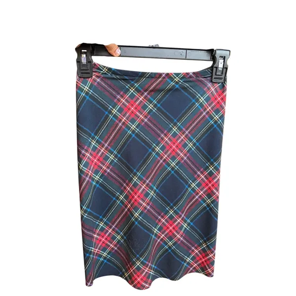 Normal Kamali‎ Tartan Side Drape Cover Up Skirt Size XS KK422XPL030606 Plaid - Image 6