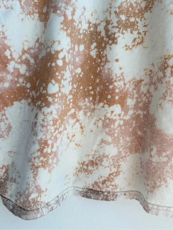 Bleached grunge off the shoulder pocket tee Tan Size XL - Image 7