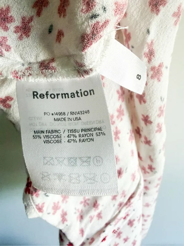 Reformation Aero Midi Dress Size 8 - Image 6