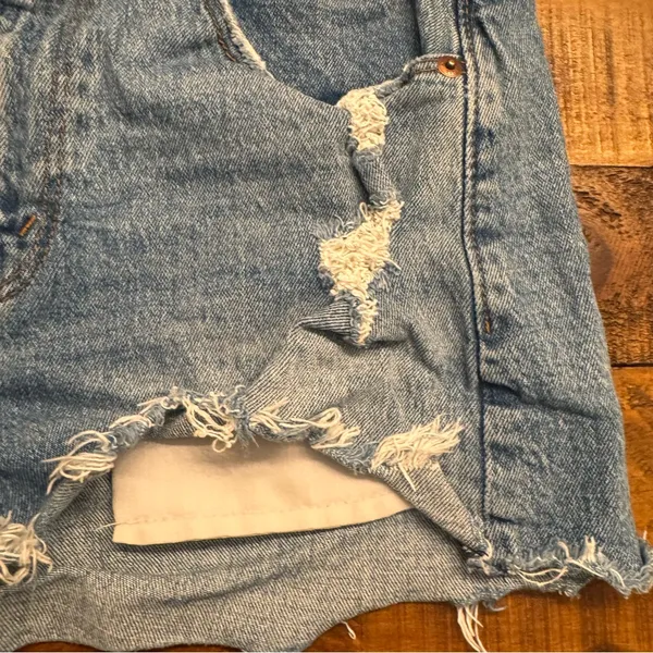 ABERCROMBIE‎ Mom High-Waist Denim Shorts - Image 6