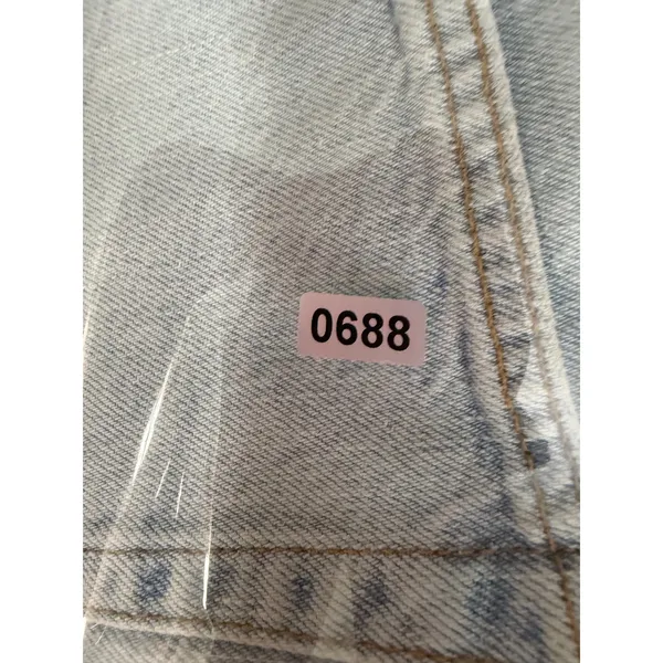 Reformation‎ Wilder High Rise Relaxed Denim Shorts Light Wash Size 24 - Image 6