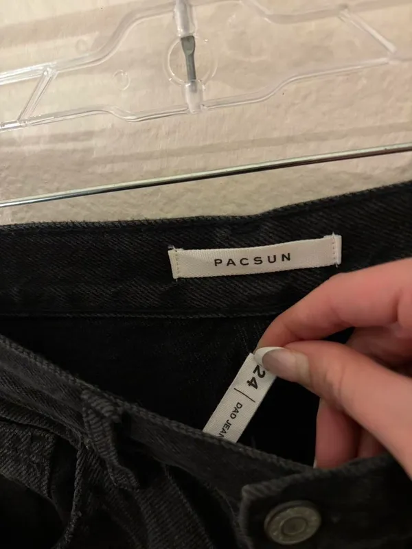PacSun eco black distressed dad jeans - Image 4