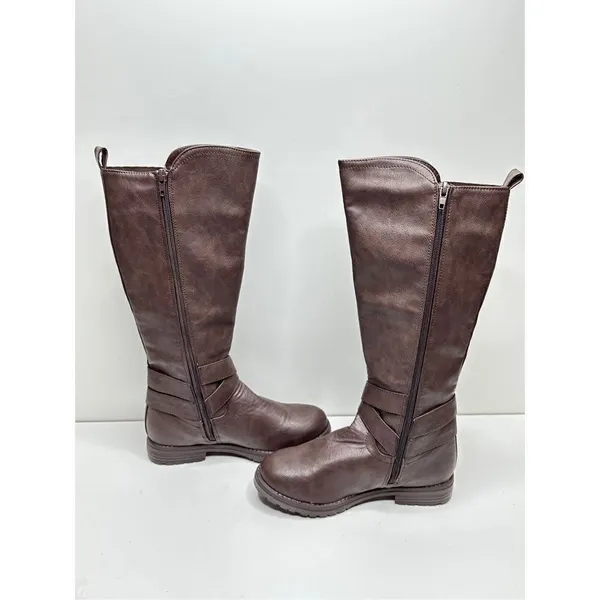 G.C Shoes Aston Brown Riding‎ Boots With Buckle Detail Size 6.5 New - Image 5