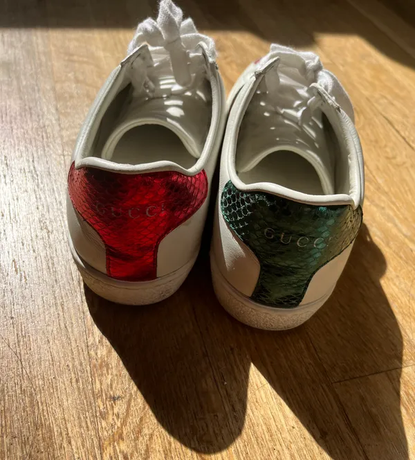 Gucci Shoes  Heart Ace Embroidered Sneakers - Image 4