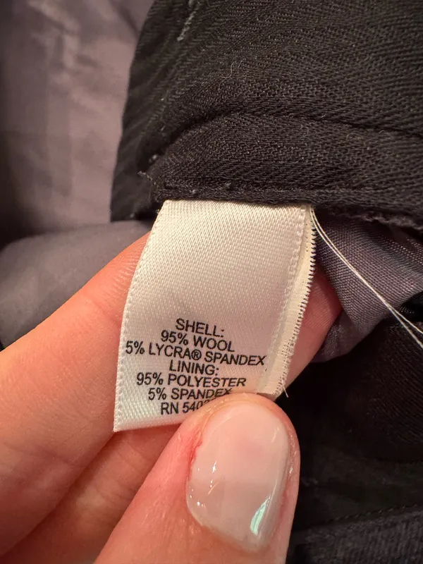 Banana Republic Wide-Leg Gray Wool Trouser Pants - Image 4