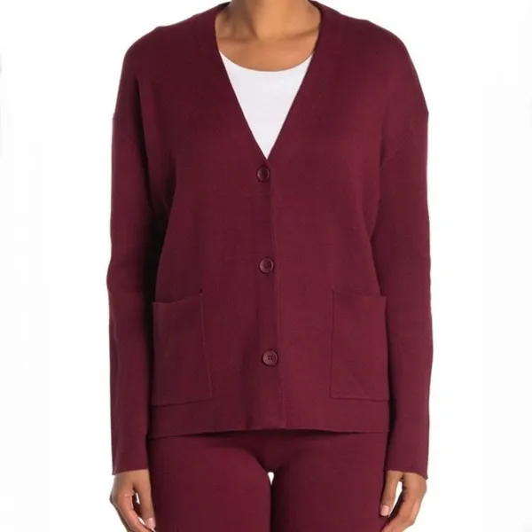 NWT Michael Stars Milano V Neck Dolman Sweater‎ M - Image 4