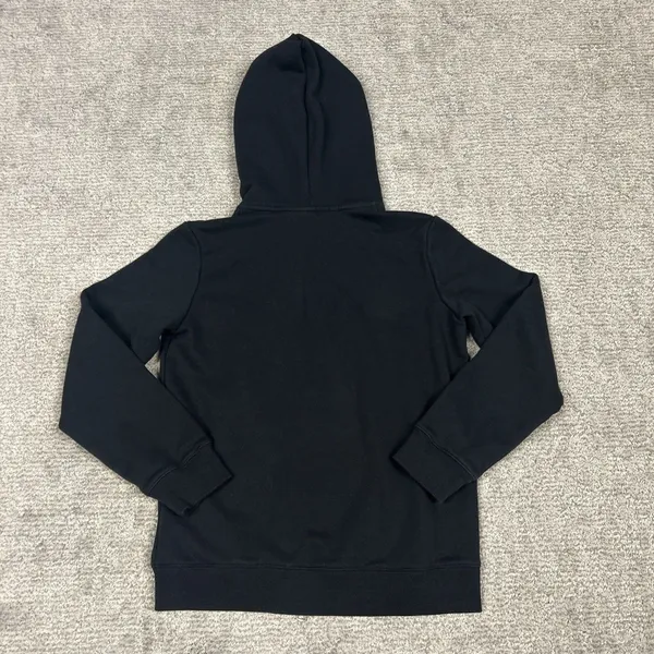 J Lindeberg Hoodie Womens Medium Black Alpha Zip Up Sweatshirt AWJS08992 Pocket - Image 7