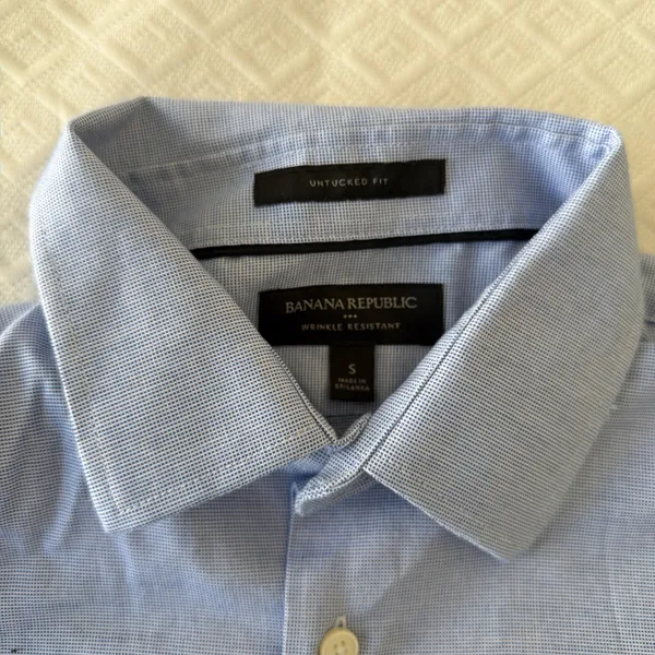 Banana Republic blue dress shirt Size S - Image 3