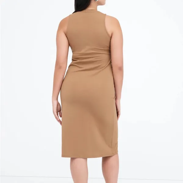 Marcella NYC Reina Dress NWT‎ Chestnut Brown Size XS - Image 2