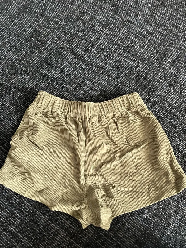 Buckle Courduroy Shorts - Image 2