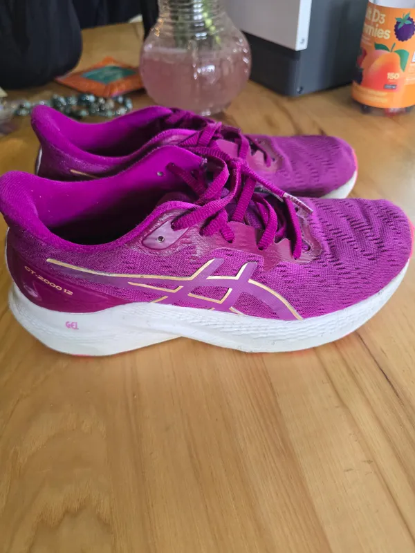 ASICS Women's Fuchsia/Pink Cushioned Running Shoes Size 5.5 - Image 7