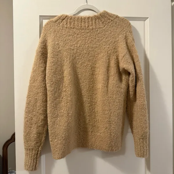 Aerie Teddy Boucle Sweater V Neck Soft Comfy in Koko Brown Size XXS NWT - Image 10