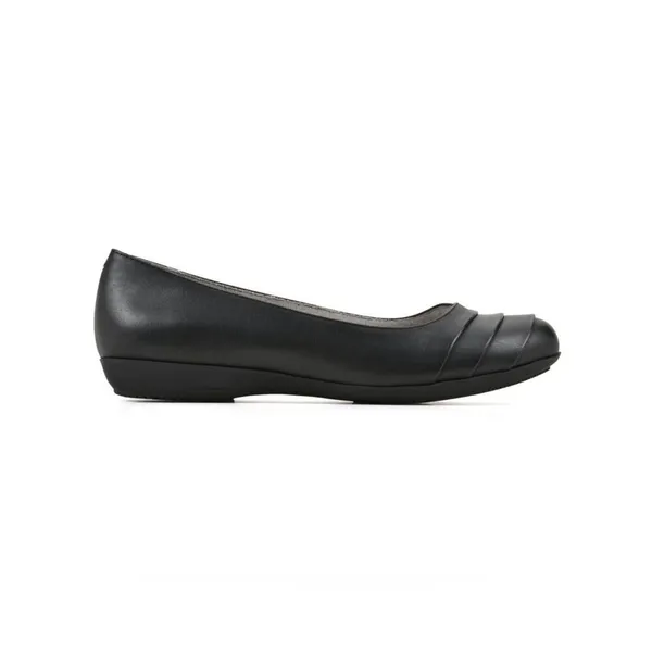 Cliffs by White Mountain Clara Flats Classic Black Women's Slip-On Ballet Shoes - Image 2