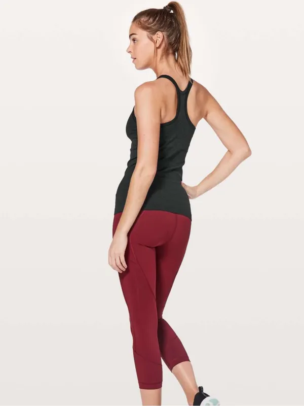 Lululemon Ebb to Street Tank Ribbed Black Size 10 - Image 2