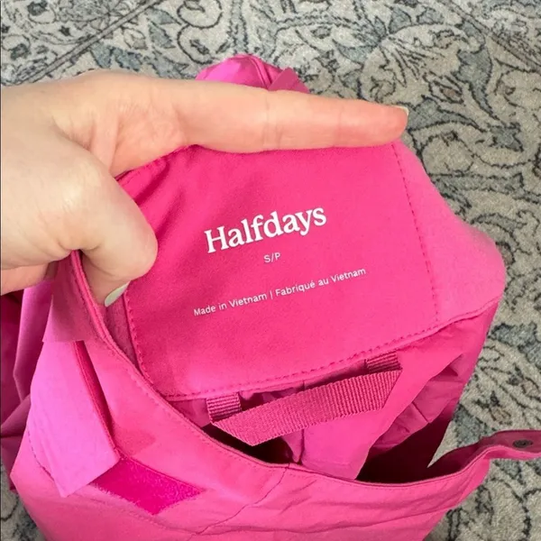 Halfdays Alessandra Insulated Ski Pants in Alpenglow Pink - Image 4