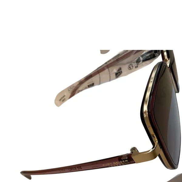 Kurt Geiger‎ London Crystal Burgundy Square Butterfly Sunglasses NEW KGL9037/S - Image 6