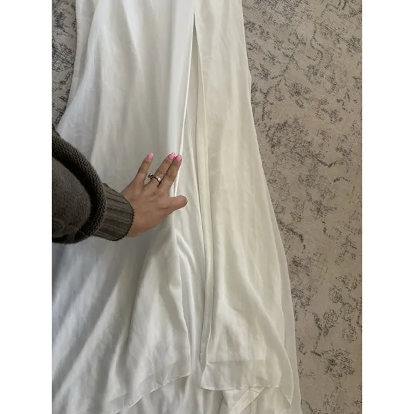 Lulus Graceful Love White Long Sleeve Backless Mermaid Maxi Dress Size Small - Image 8