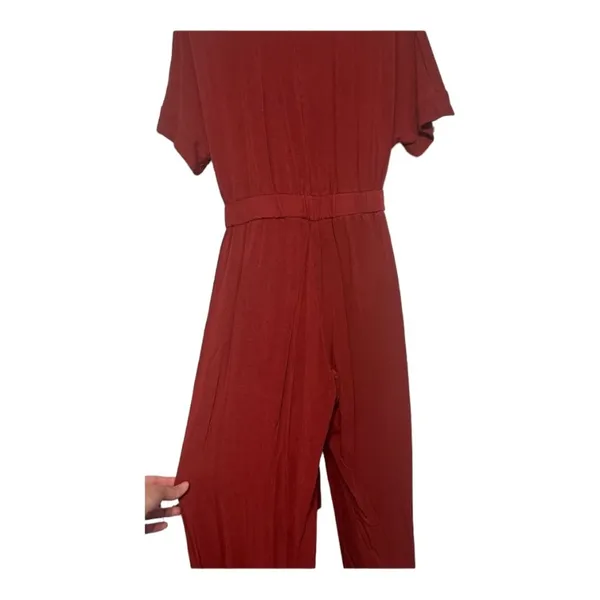 Catherine Malandrino Cropped Pant Romper // size M - Image 3