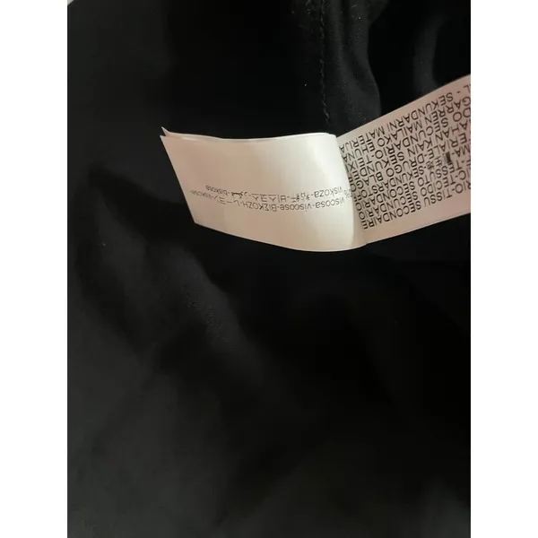 Zara Black Ribbed Bodice Asymmetrical Tiered Flowy Skirt Mini Dress Size M NWT - Image 5